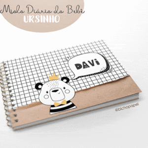 arquivo_digital_miolo_diario_livro_album_bebe_nascimento_mesversario_fotos_crescimento_encadernacao_minimalista_ursinho_bosque_desenho_doodle_preto_branco_menino_A5