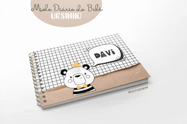 arquivo_digital_miolo_diario_livro_album_bebe_nascimento_mesversario_fotos_crescimento_encadernacao_minimalista_ursinho_bosque_desenho_doodle_preto_branco_menino_A5