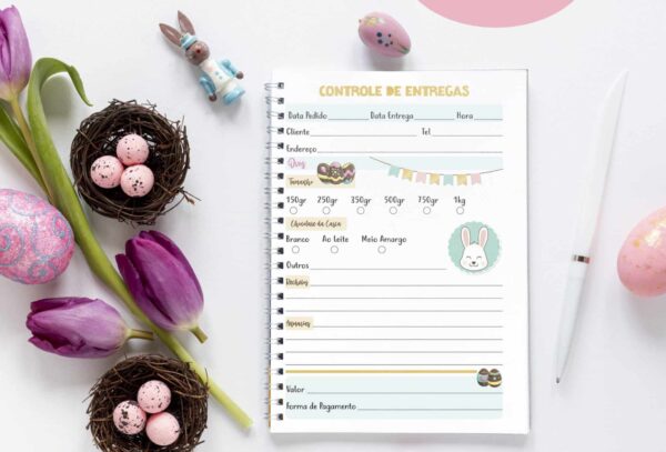 Arquivo Caderno Pedido Encomendas de Páscoa