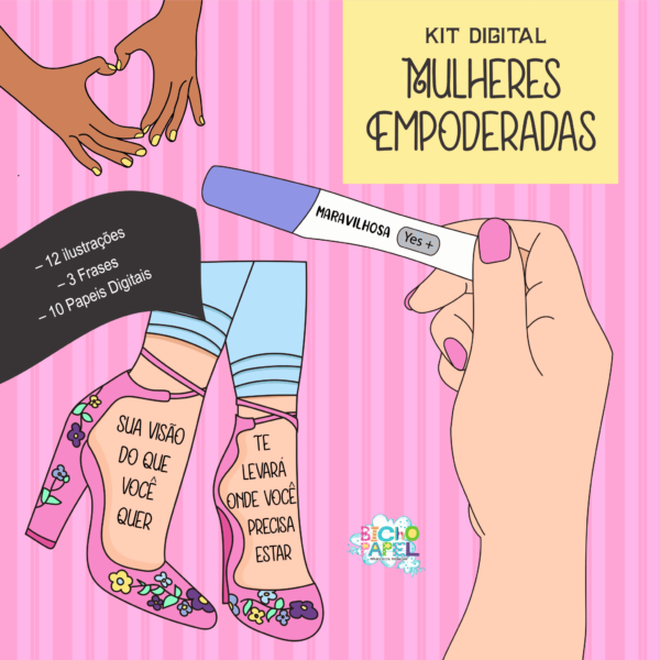kit_digital_mulheres_empoderadas_ilustrações_frases