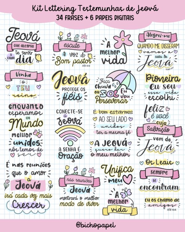 kit_digital_frases_lettering_jw_testemunhas_jeova_pioneira_pioneiro