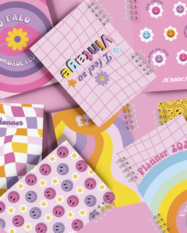 arquivo_digital_planner_2023_retro_cool_colorido_groovy_adesivo