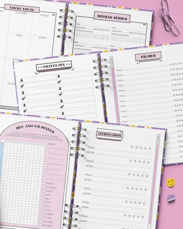 arquivo_digital_planner_2023_retro_cool_colorido_groovy_adesivo