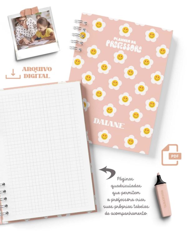 arquivo_digital_planner_professora_permanente_floral_retro