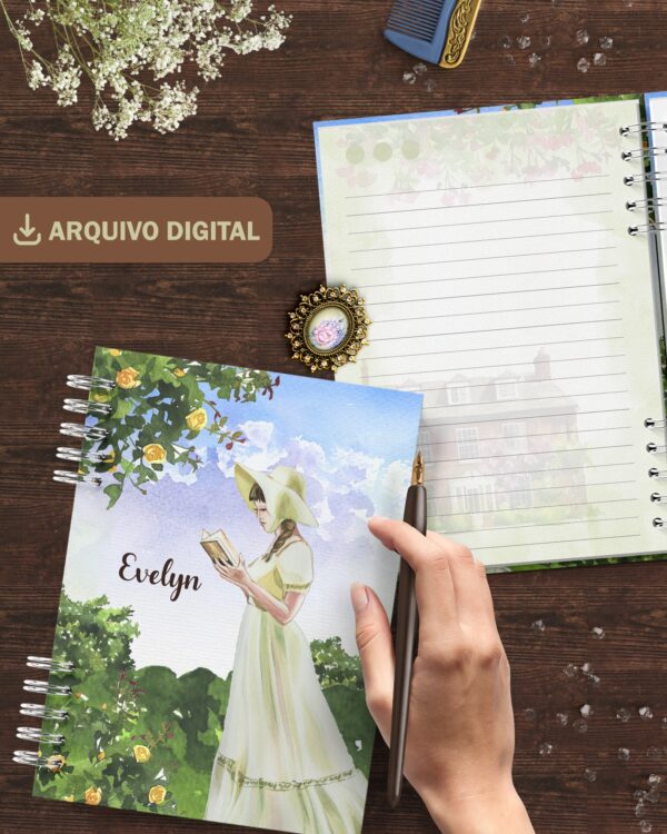 arquivo_digital_capas_planners_agenda_diario_jane_austen_mulheres_leitura_vintage_campo_paisagem_princesas