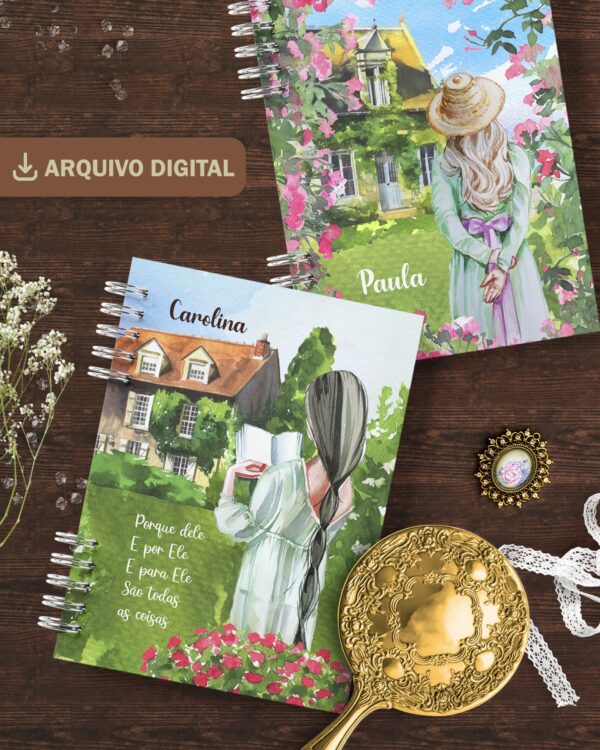 arquivo_digital_capas_planners_agenda_diario_jane_austen_mulheres_leitura_vintage_campo_paisagem_princesas