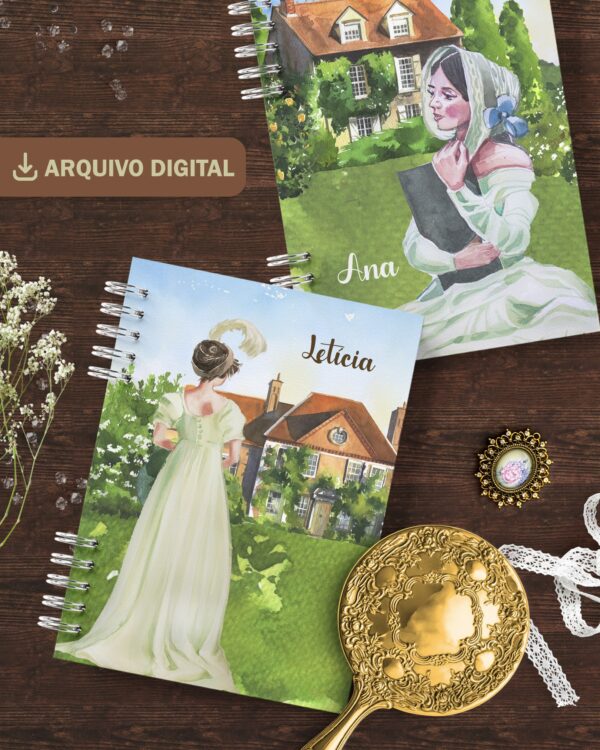 arquivo_digital_capas_planners_agenda_diario_jane_austen_mulheres_leitura_vintage_campo_paisagem_princesas