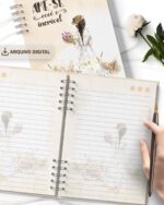 arquivo_digital_caderno_feminino_mulheres_negras_vestidos_flores_frases_biblia_versiculos_motivacional_decorado_miolo_pautado.