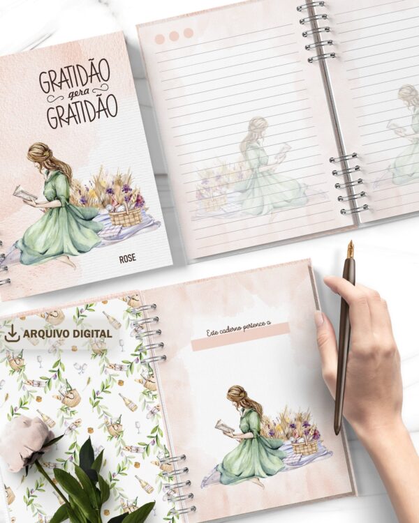 arquivo_digital_caderno_feminino_mulheres_negras_vestidos_flores_frases_biblia_versiculos_motivacional_decorado_miolo_pautado