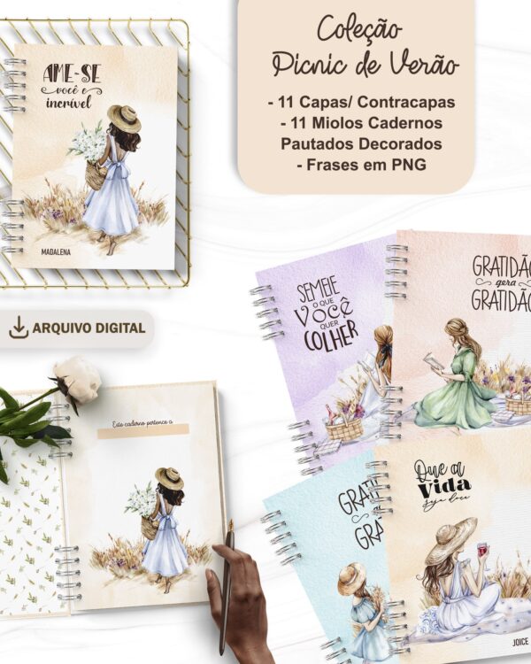 arquivo_digital_caderno_feminino_mulheres_negras_vestidos_flores_frases_biblia_versiculos_motivacional_decorado_miolo_pautado
