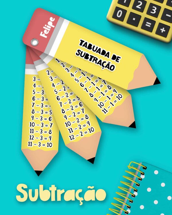arquivo_digital_chaveiro_tabuada_4_fatores_multiplicação_adição_subtração_divisao