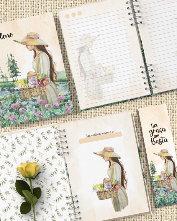 arquivo_digital_caderno_feminino_mulheres_vestidos_flores_frases_biblia_versiculos_motivacional_decorado_miolo_pautado