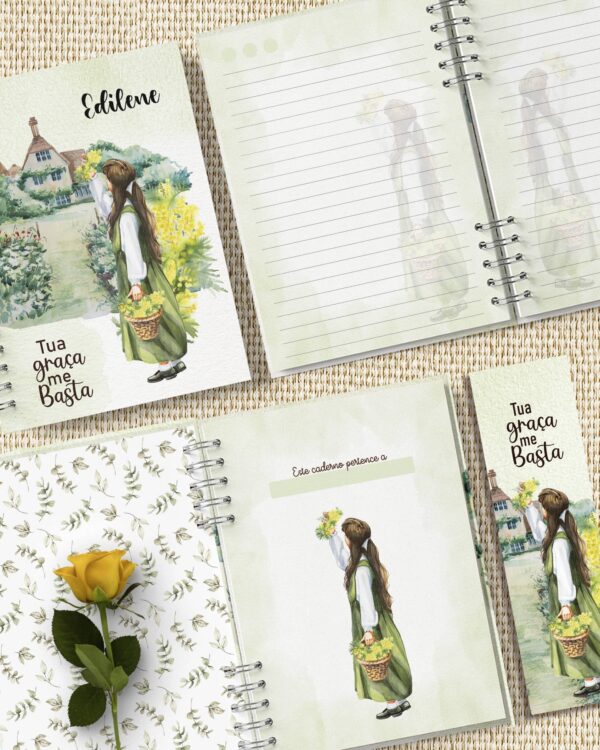 arquivo_digital_caderno_feminino_mulheres_vestidos_flores_frases_biblia_versiculos_motivacional_decorado_miolo_pautado