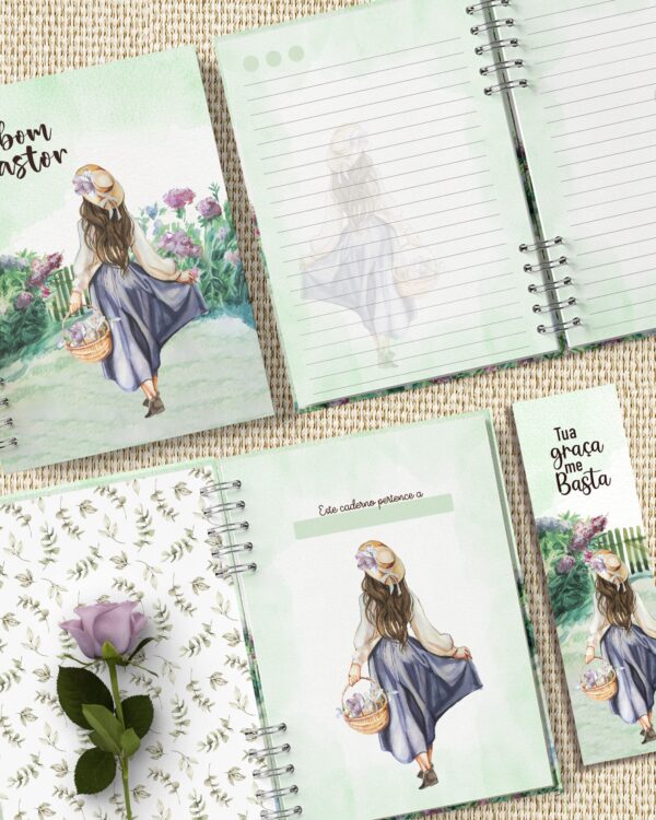 arquivo_digital_caderno_feminino_mulheres_vestidos_flores_frases_biblia_versiculos_motivacional_decorado_miolo_pautado