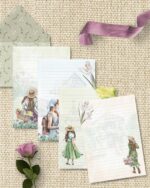 arquivo_digital_papel_carta_feminino_mulheres_vestidos_flores_frases_biblia_versiculos_motivacional_decorado_envelope