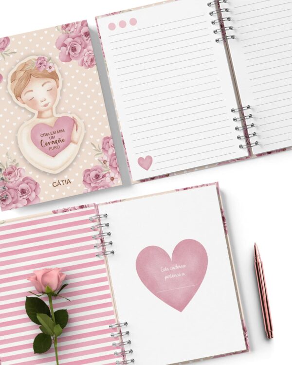 arquivo_digital_caderno_feminino_mulheres_negras_brancas_flores_frases_decorado_miolo_pautado