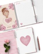 arquivo_digital_caderno_feminino_mulheres_negras_brancas_flores_frases_decorado_miolo_pautado