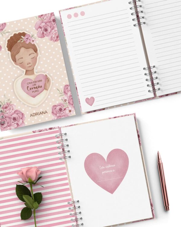 arquivo_digital_caderno_feminino_mulheres_negras_brancas_flores_frases_decorado_miolo_pautado