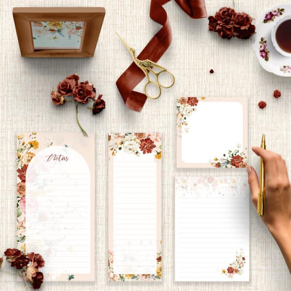 arquivo_digital_desk_planner_mesa_semanal_mensal_diario_bloco_notas_lista_check_floral