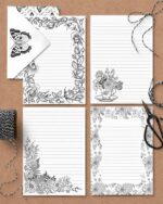 arquivo_digital_papel_carta_envelope_cartao_flores_preto_branco_bloco_botanical