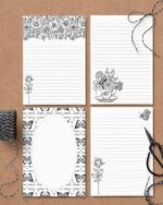 arquivo_digital_papel_carta_envelope_cartao_flores_preto_branco_bloco_botanical