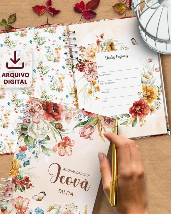arquivo_digital_caderno_qualidades_de_jeova_jw_feminino_floral