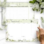 arquivo_digital_desk_planner_mesa_semanal_mensal_diario_bloco_notas_lista_check_floral_rosas_brancas