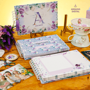 arquivo_digital_album_fotos_mensagem_15_anos_casamento_lilas_roxo_capa_alfabeto