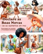 kit_digital_ilustrações_femininas_jw_testemunhas_de_jeová_mulheres_bíblia_pregação_congresso_assembleia