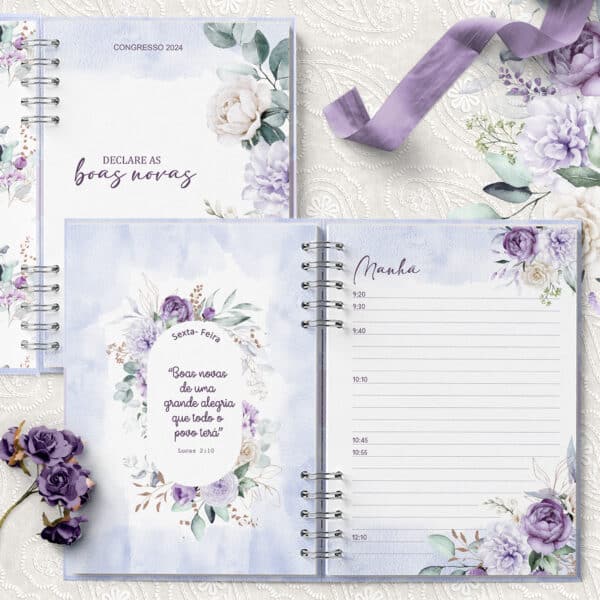 arquivo_digital_caderno_congresso_declare_as_boas_novas_floral_lilas_violeta_testemunhas_jeova_jw