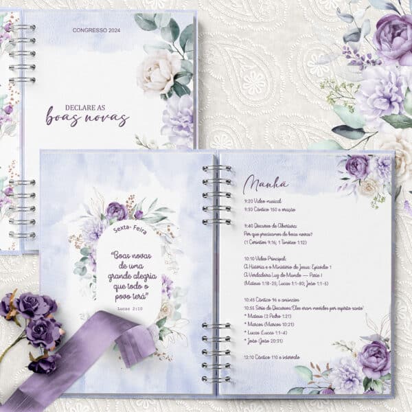 arquivo_digital_caderno_congresso_declare_as_boas_novas_floral_lilas_violeta_testemunhas_jeova_jw