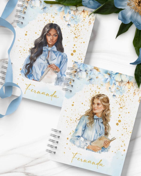arquivo_digital_caderno_azul_dourado_blue_planner_floral_capas_miolo_pautado