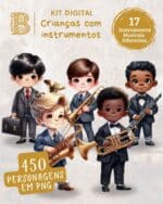 kit_digital_ilustrações_imagens_meninos_crianças_orquestra_instruments_musicais_evangélicos_ccb_cristã_jw_