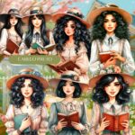 kit_digital_ilustrações_livros_biblia_mulheres_feminino_personagens