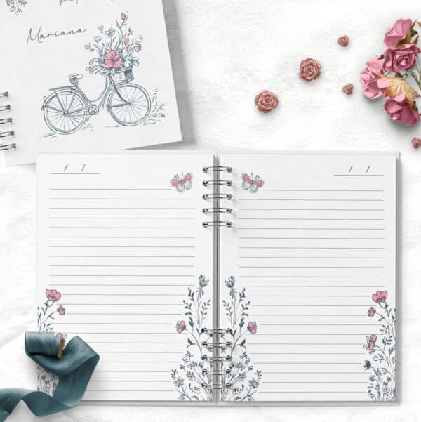 arquivo_digital_kit_capas_miolo_pautado_refugio_encantado_floral_bicicleta_janela_casa_cottage