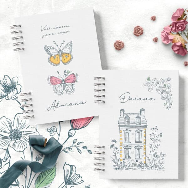 arquivo_digital_kit_capas_miolo_pautado_refugio_encantado_floral_bicicleta_janela_casa_cottage